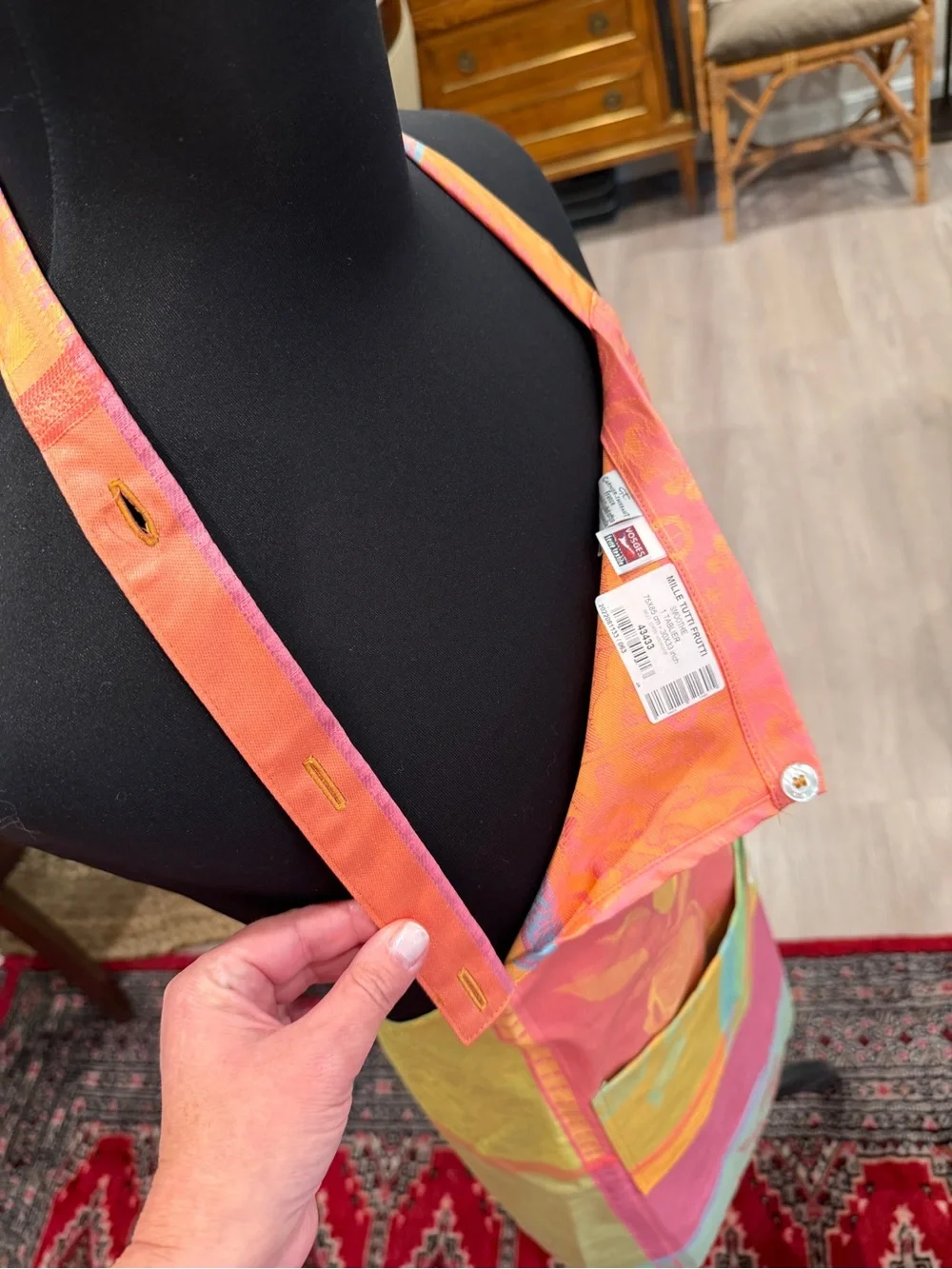 Garnier Thiebaut Mille Tutti Frutti Smoothie Apron, Coated Cotton